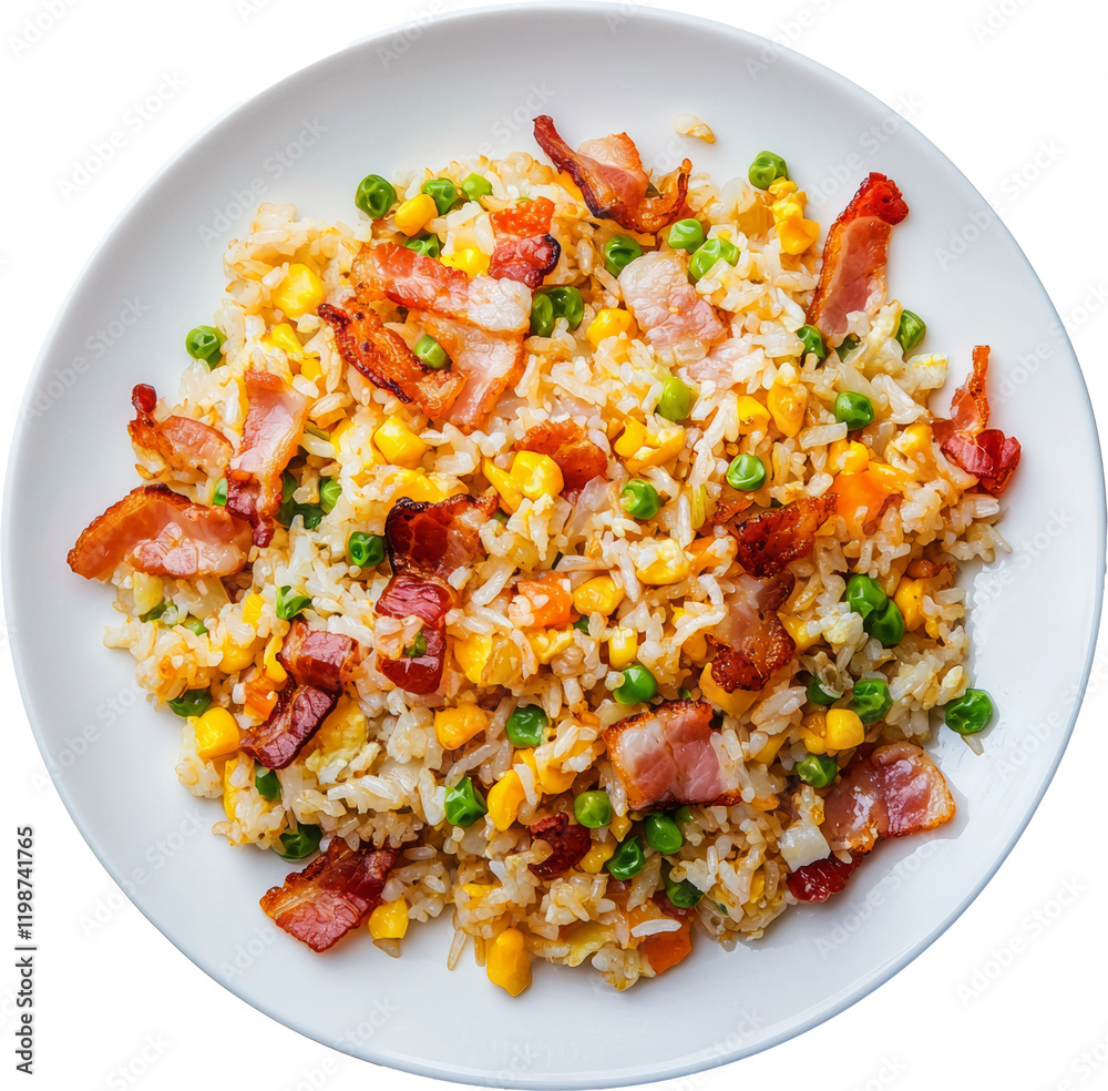 fried rice with bacons fried rice with bacons