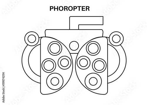 Phoropter ophthalmic testing device