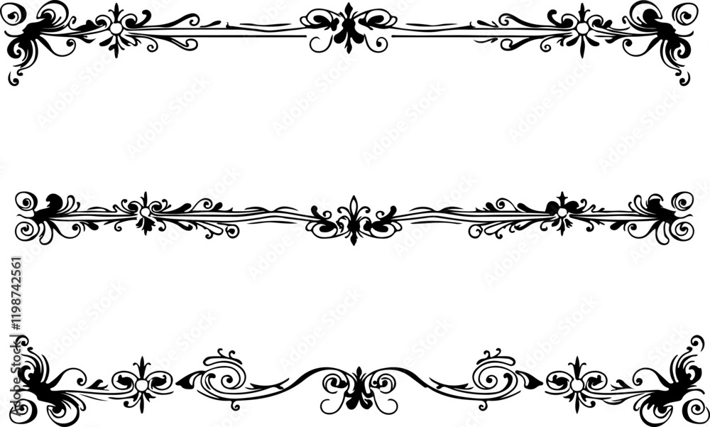 a motif border elements art a motif border elements art