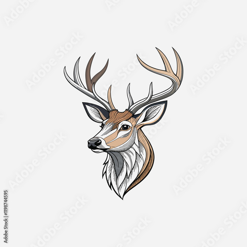 Download the perfect vector illustration of deer antlers. High-quality, scalable design ideal for logos, decor, and outdoor-themed projects. Add elegance and creativity to your work.
