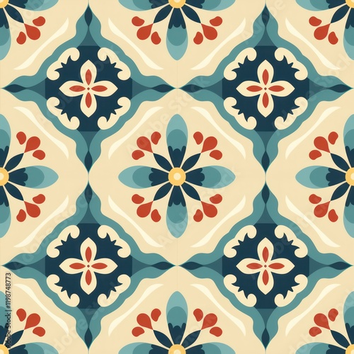 Wallpaper Mural Seamless abstract ornament vintage decor pattern Torontodigital.ca