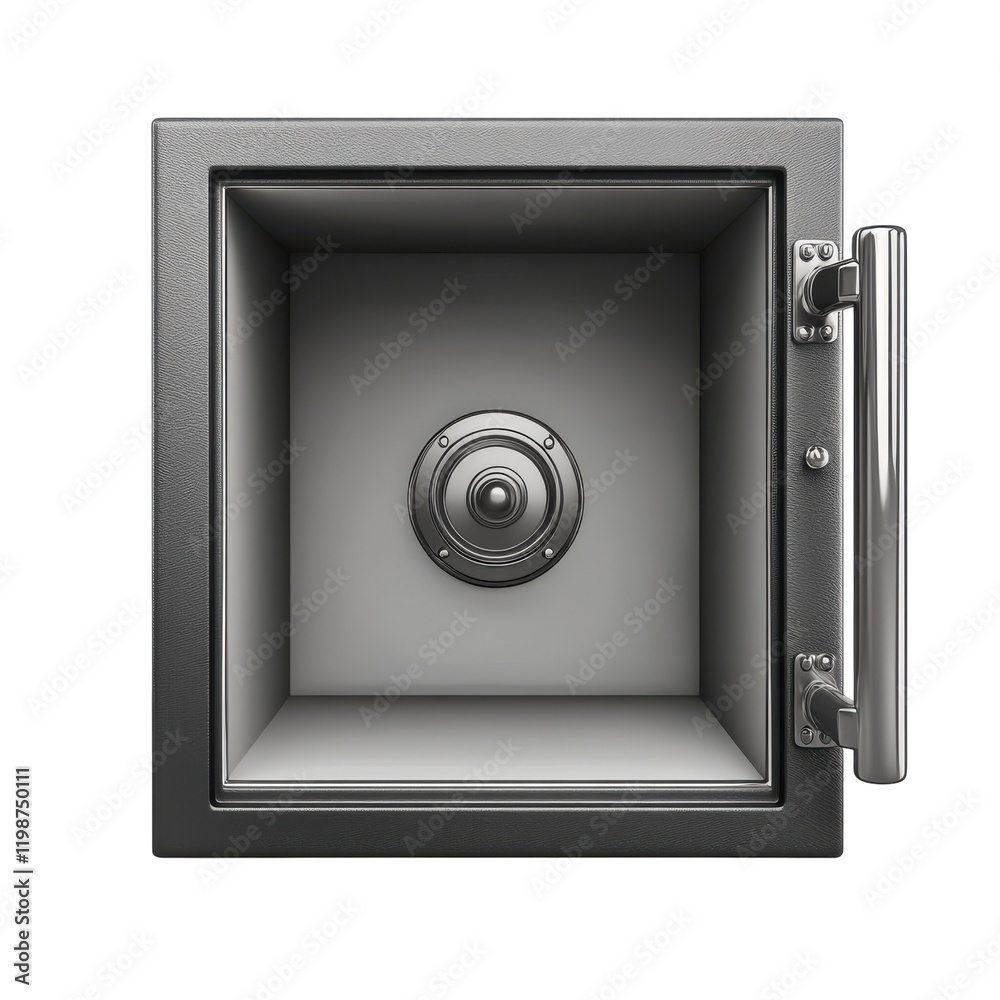 Empty Safety Box on transparent background. Empty Safety Box on transparent background.