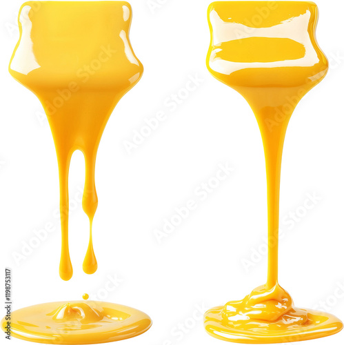 cheese sauce splashing 