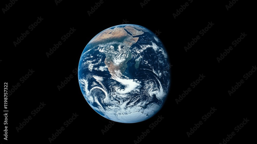 Obraz premium Earth from Space: A Global Perspective