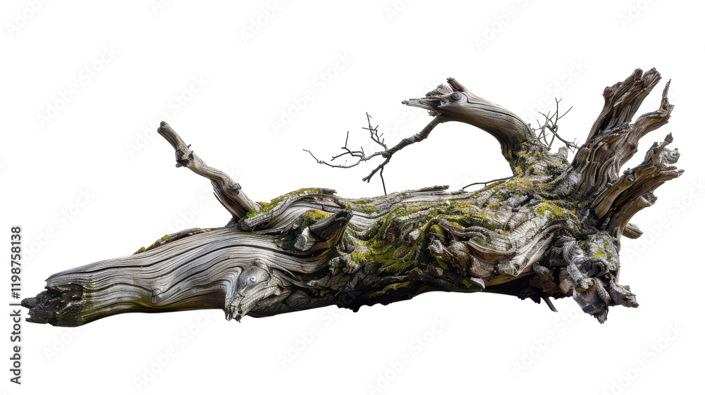 Bark Texture Sample Isolated on White Bark Texture Sample Isolated on White