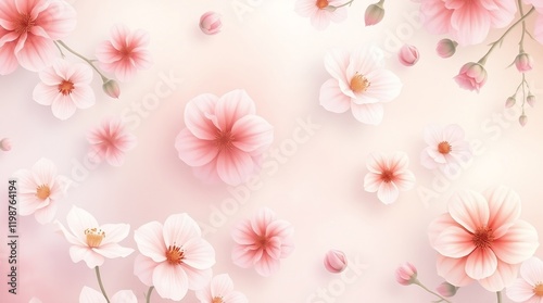 Wallpaper Mural pink cherry blossom background Torontodigital.ca