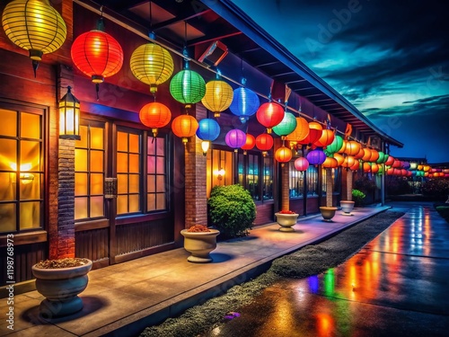 Tyler Texas New Year's Eve Celebration: Festive Japanese Restaurant Lanterns