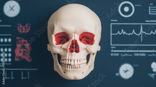 Digital health ecosystem dashboard showing real-time patient data photo