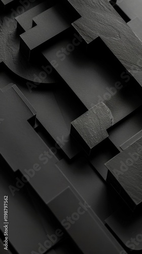 Innovative Black Aesthetic Shapes for Minimalistic Web Design
