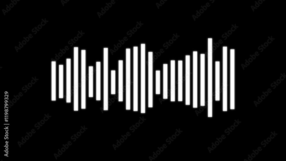 line audio wave visualization voice record, useful as an element or background,sound wave moving animation