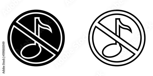 Free Download Mute set icon on white background - GFXLoad