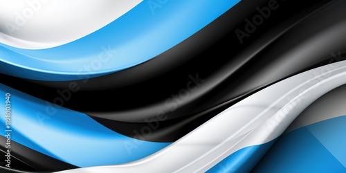 Abstract Estonian Flag Waves: A Vibrant Display of National Pride and Identity photo