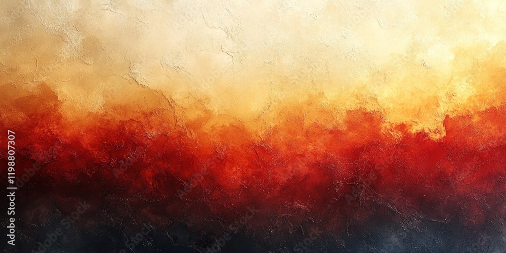 Fototapeta premium Fiery Abstract Landscape: A Symphony of Warm Hues