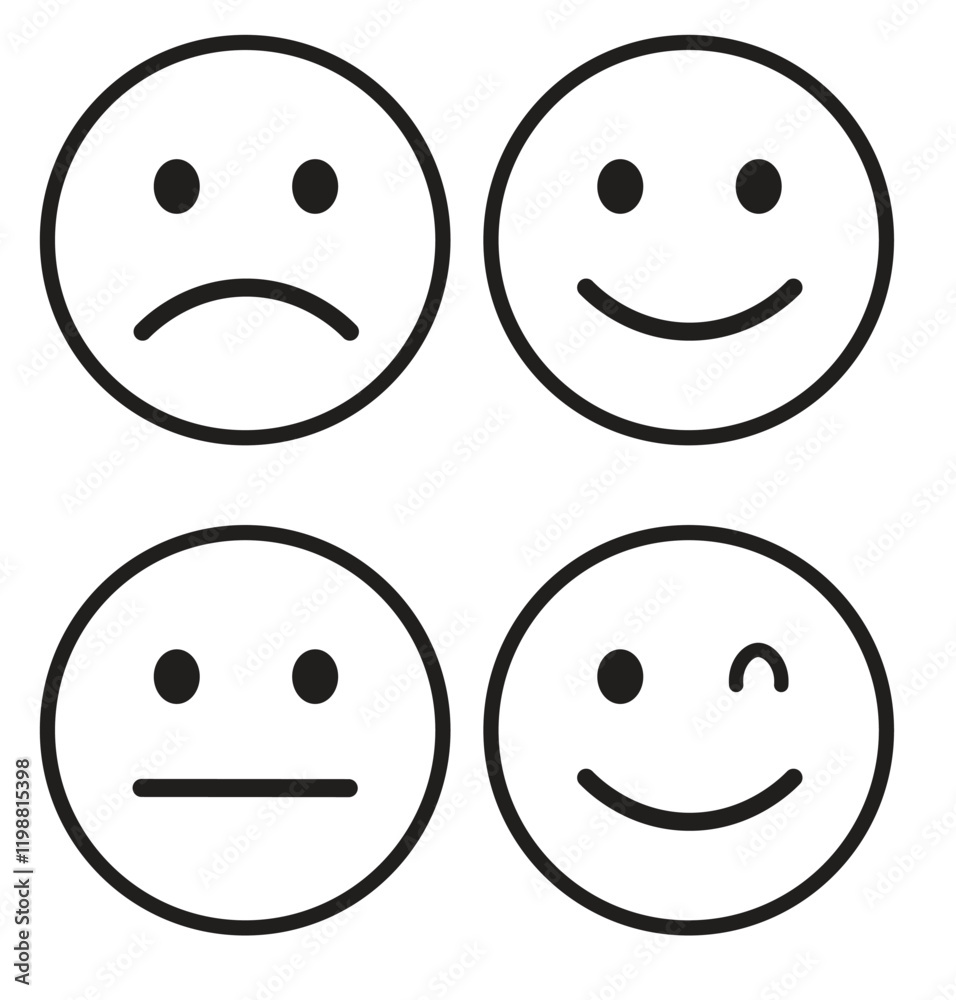 Fototapeta premium New Updated list of Apple Emojis (100% editable Vector Without any mesh, filter or effects)