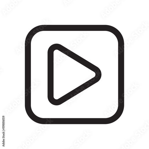 play media icon design vector template
