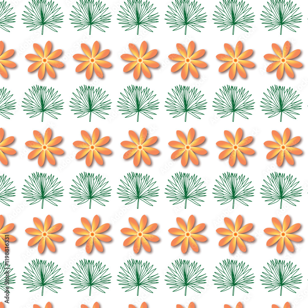 Fototapeta premium seamless pattern with flowers