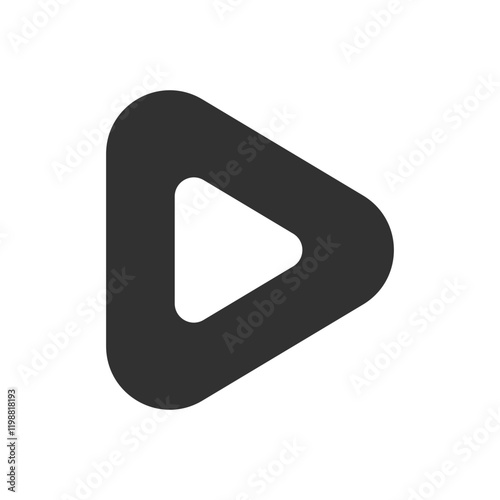 play media icon design vector template