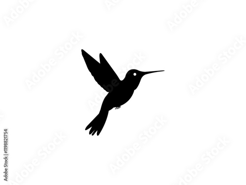 Hummingbird Logo Vector Image Design 