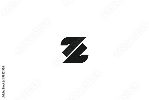 Monogram Letter Z Modern Initial Logo Design Vector Illustration	