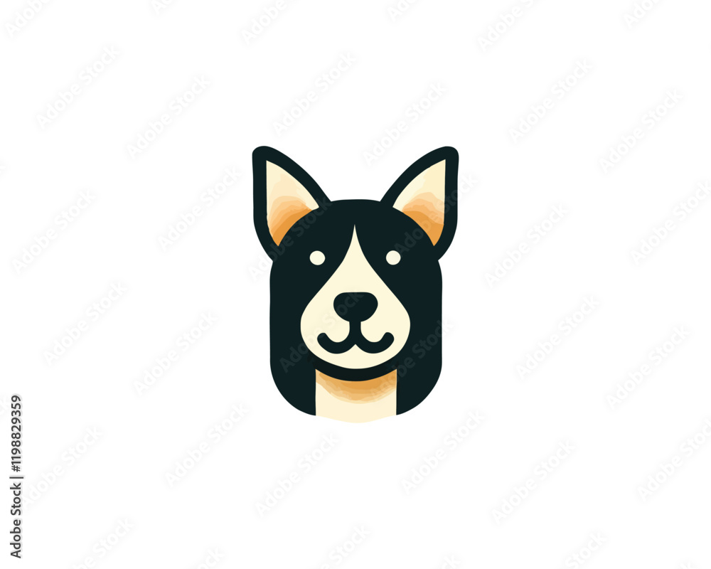 Dog Vector Logo Design Icon illustration Dog Vector Logo Design Icon illustration