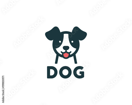Dog Vector Logo Design Icon illustration