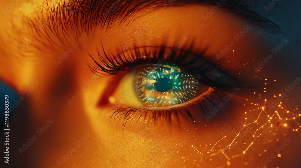 Fototapeta premium Cybersecurity incident response and threat hunting strategies digital world eye-catching visuals futuristic environment