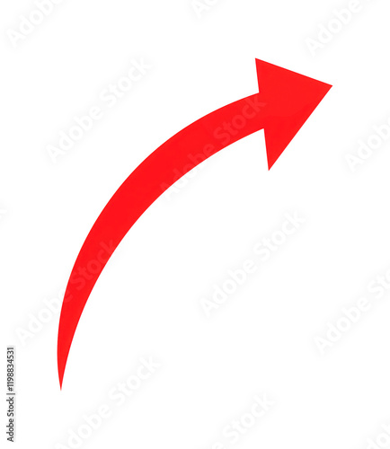 Vector red arrow pointing right