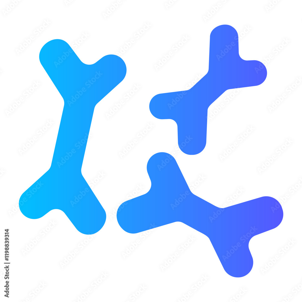 bifidobacteria Gradient icon bifidobacteria Gradient icon