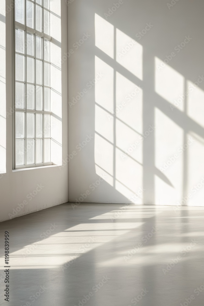 A bright and spacious interior featuring clean lines and soft shadows from large windows. Ideal for creative projects and showcasing minimalist design. A bright and spacious interior featuring clean lines and soft shadows from large windows. Ideal for creative projects and showcasing minimalist design.