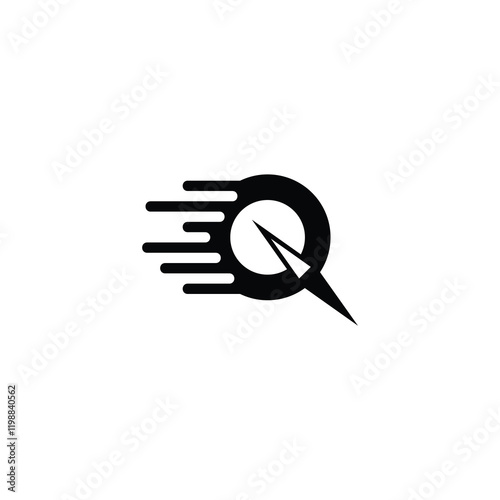 logo design flat icon speeding