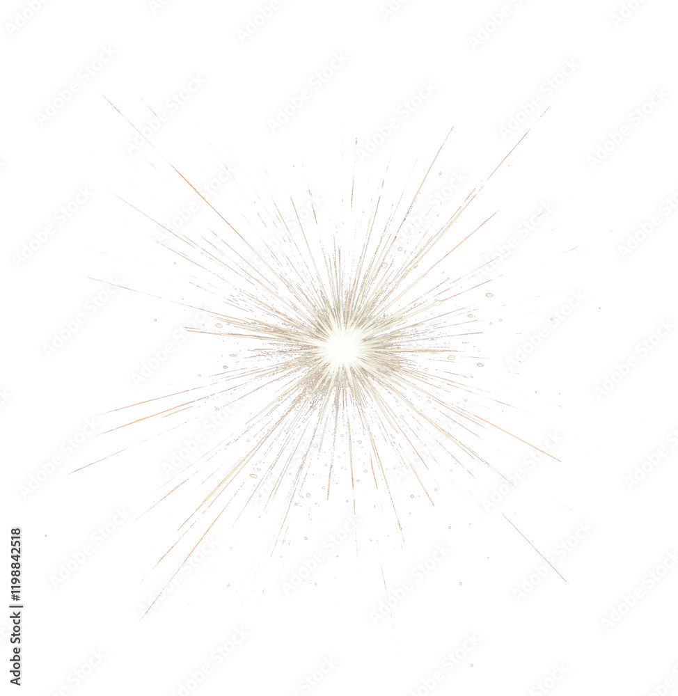 Fototapeta premium PNG Clean starburst flare background effect light.
