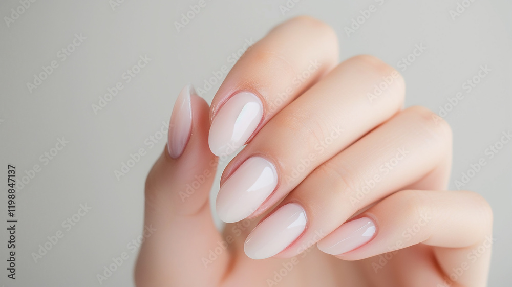 Pastel nail manicure close-up, background image for a beauty salon Pastel nail manicure close-up, background image for a beauty salon