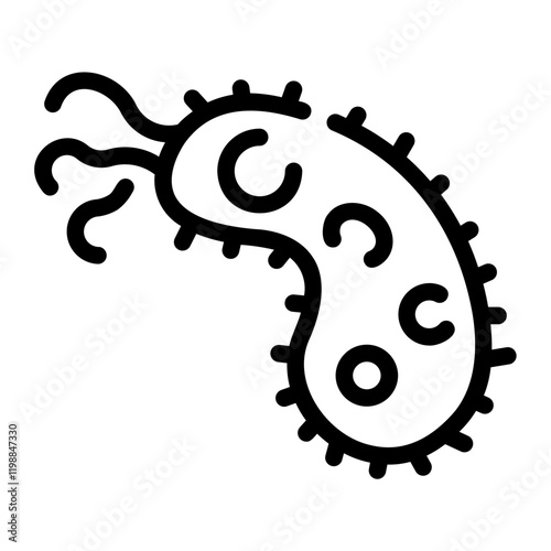 bacillus Line Icon