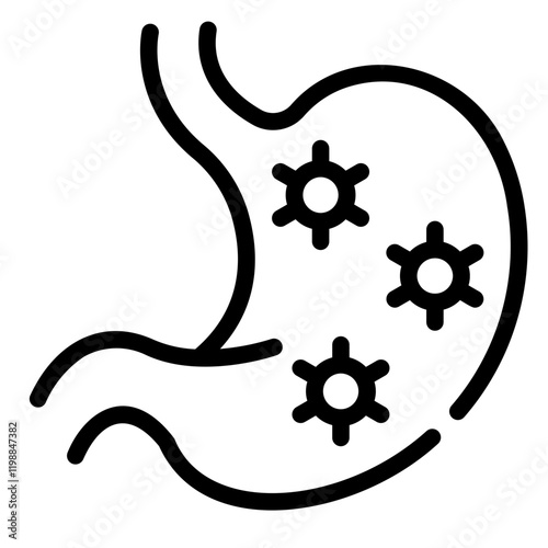 diarrhea Line Icon
