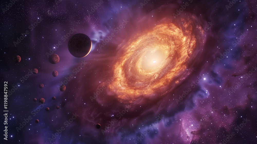 Fototapeta premium galaxy in space
