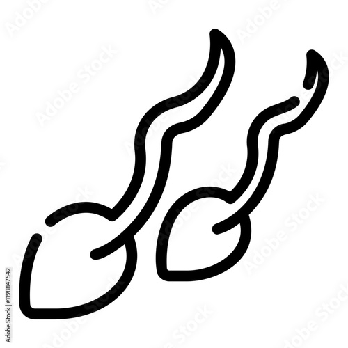 sperms Line Icon
