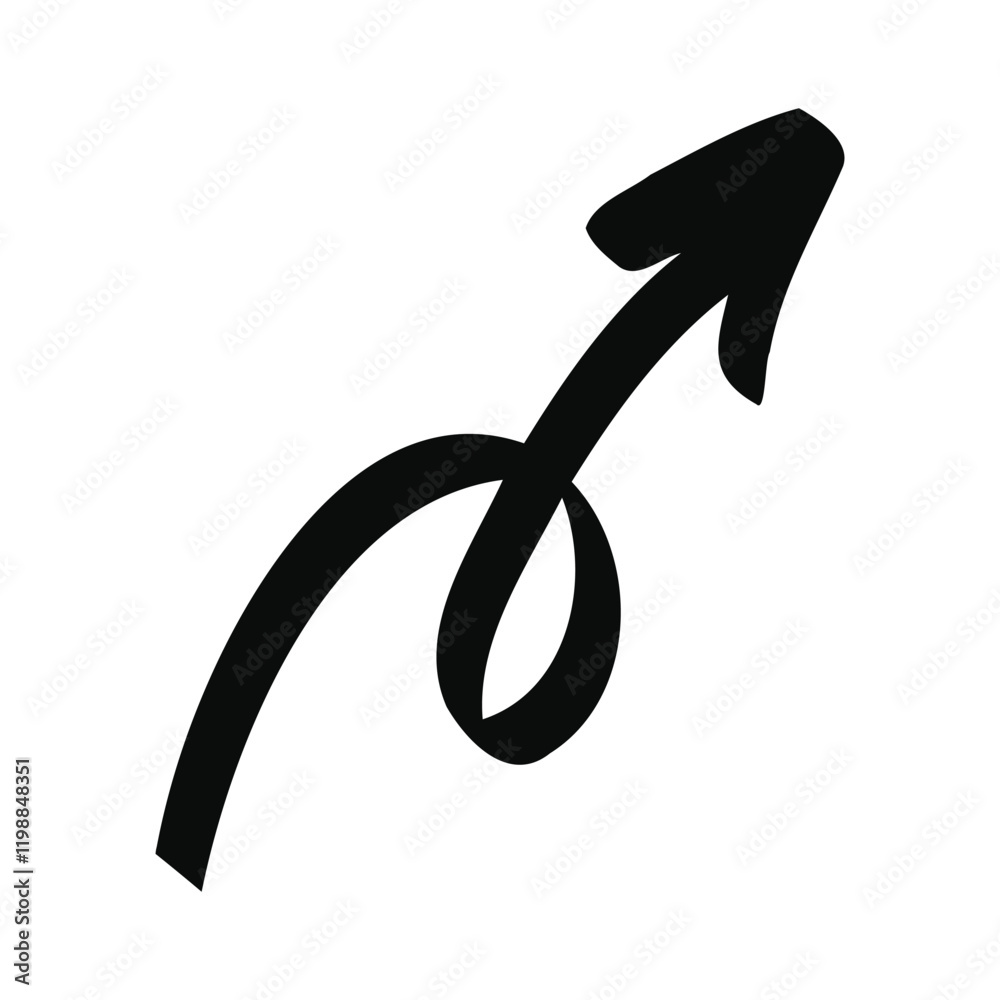 Hand drawn vector doodle arrow isolated on a white Hand drawn vector doodle arrow isolated on a white