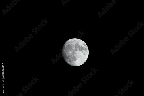 Full Moon in Night Sky photo