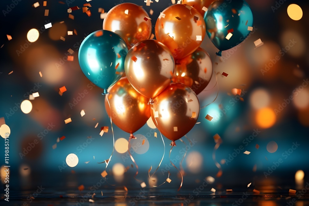 A cheerful holiday backdrop with a blurred effect, featuring a burst of colorful balloons drifting in the scene, captured in stunning HD clarity for a festive mood. A cheerful holiday backdrop with a blurred effect, featuring a burst of colorful balloons drifting in the scene, captured in stunning HD clarity for a festive mood.