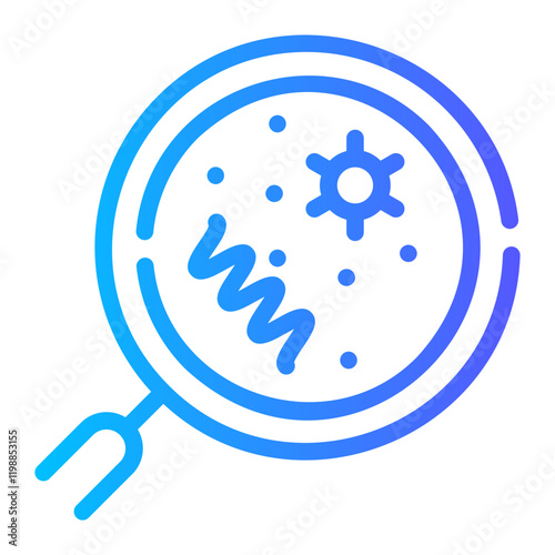 loupe Line Gradient Icon