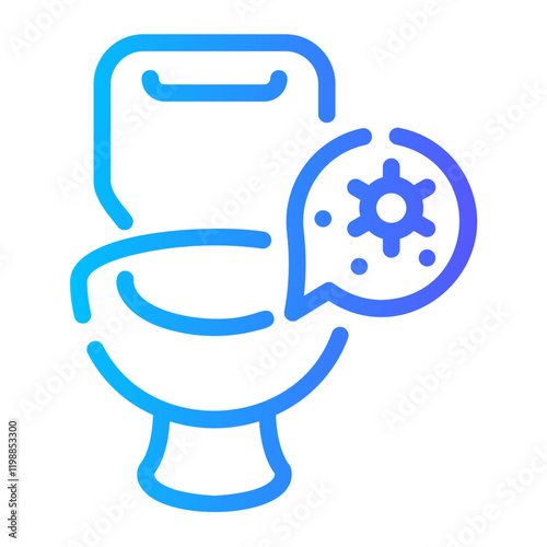 toilet Line Gradient Icon