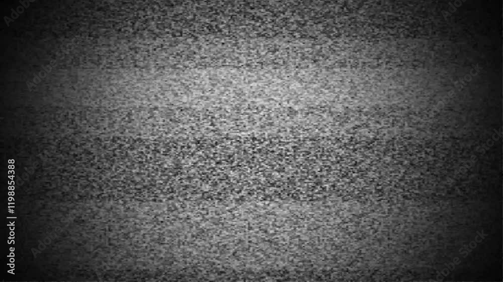 Old Retro TV - Static tv black and white noise caused signal reception 4k analog vintage TV signal with bad interference, static noise background, overlay ready Static tv black and white noise