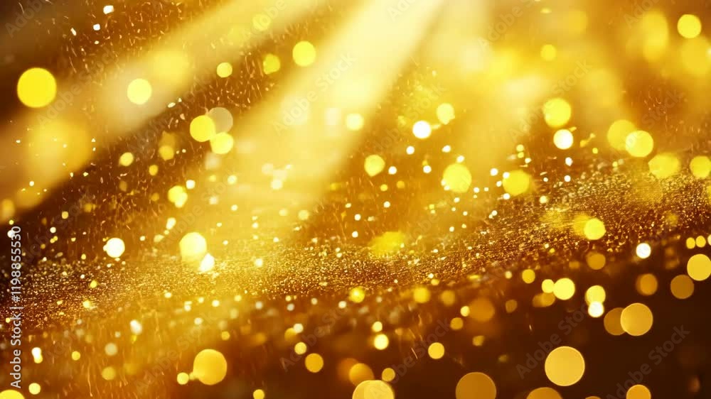 glitter gold dust floating still in air with shine light ray , abstract gold background festive magical vibes glitter gold dust floating still in air with shine light ray , abstract gold background festive magical vibes