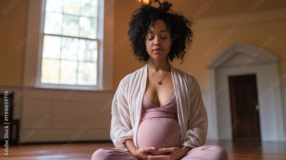 Serene Pregnancy: A Moment of Peace and Reflection Serene Pregnancy: A Moment of Peace and Reflection