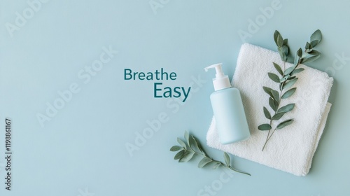 Breathe Easy Contemporary Nasal Care Aesthetics - Wellness Essentials with Natural Textures for Health Industry Focus and Seasonal Allergy Relief photo