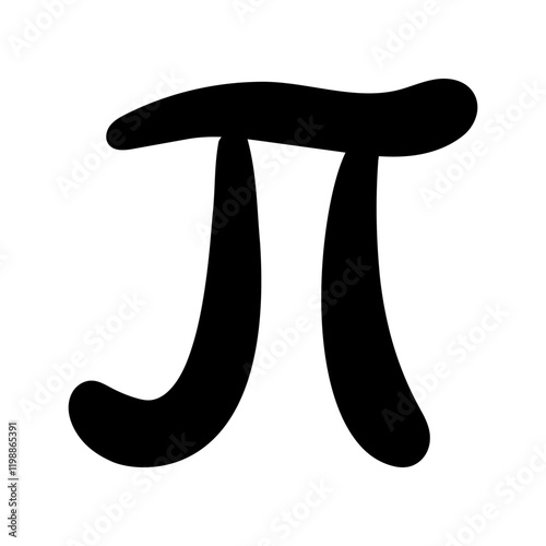 Handwritten symbol Pi, Numb...