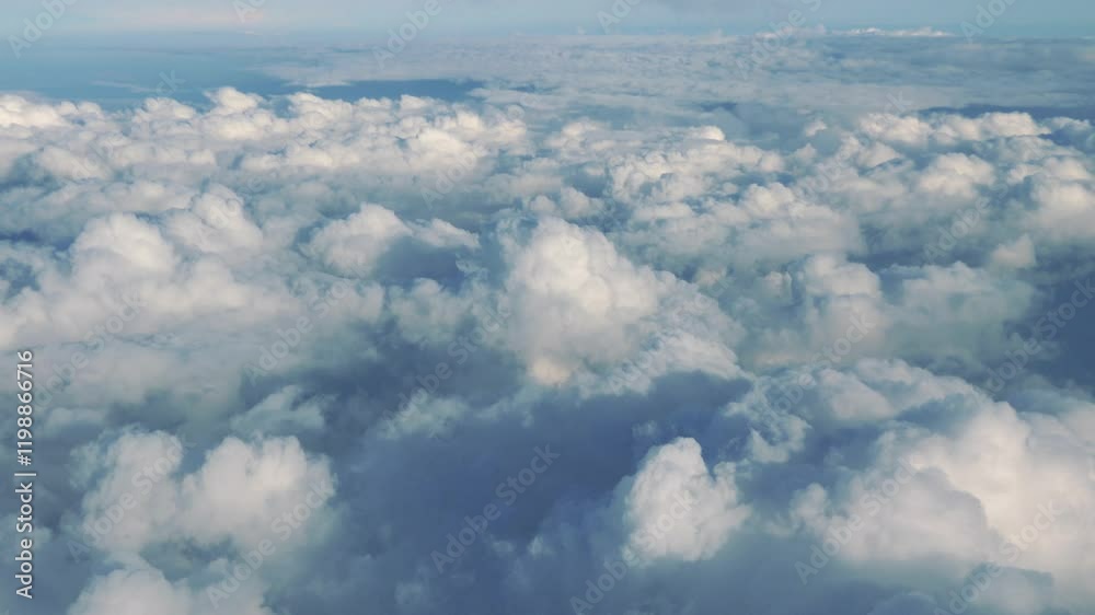 Aerial shot above the clouds in 4K Aerial shot above the clouds in 4K