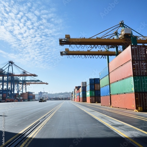 Port Container Terminal: Global Trade and Logistics photo