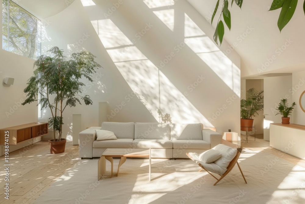 Creative coworking space. Minimalist design bathed in natural light. Cozy furniture, plants, and serene ambiance create a productive haven. Creative coworking space. Minimalist design bathed in natural light. Cozy furniture, plants, and serene ambiance create a productive haven.