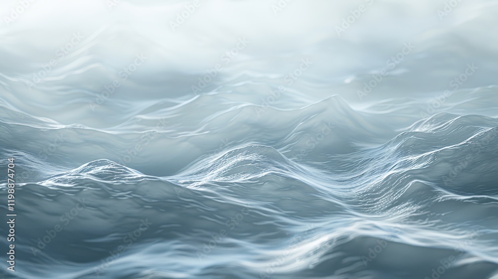 Gentle Ocean Waves Reflecting Soft Light for a Majestic View Gentle Ocean Waves Reflecting Soft Light for a Majestic View